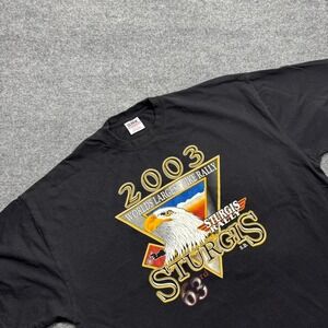 3338 Vintage 2003 Sturgis Biker T-shirt Size 3XL